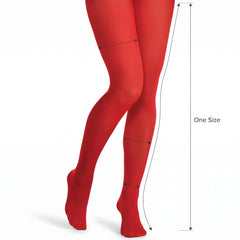 Spooky Red Halloween Tights - One Size