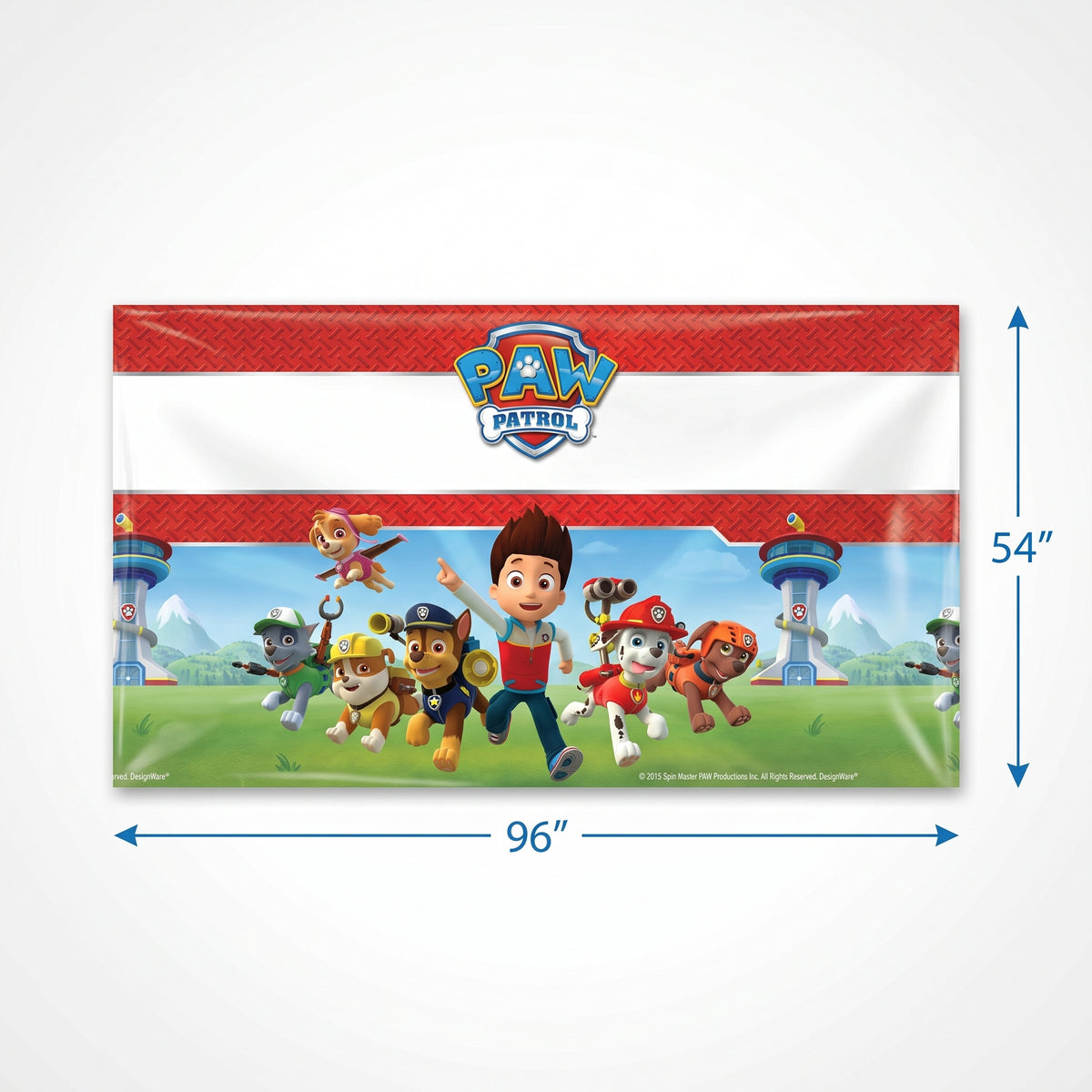 Paw Patrol Adventures Plastic Table Cover - Kids Birthday Party