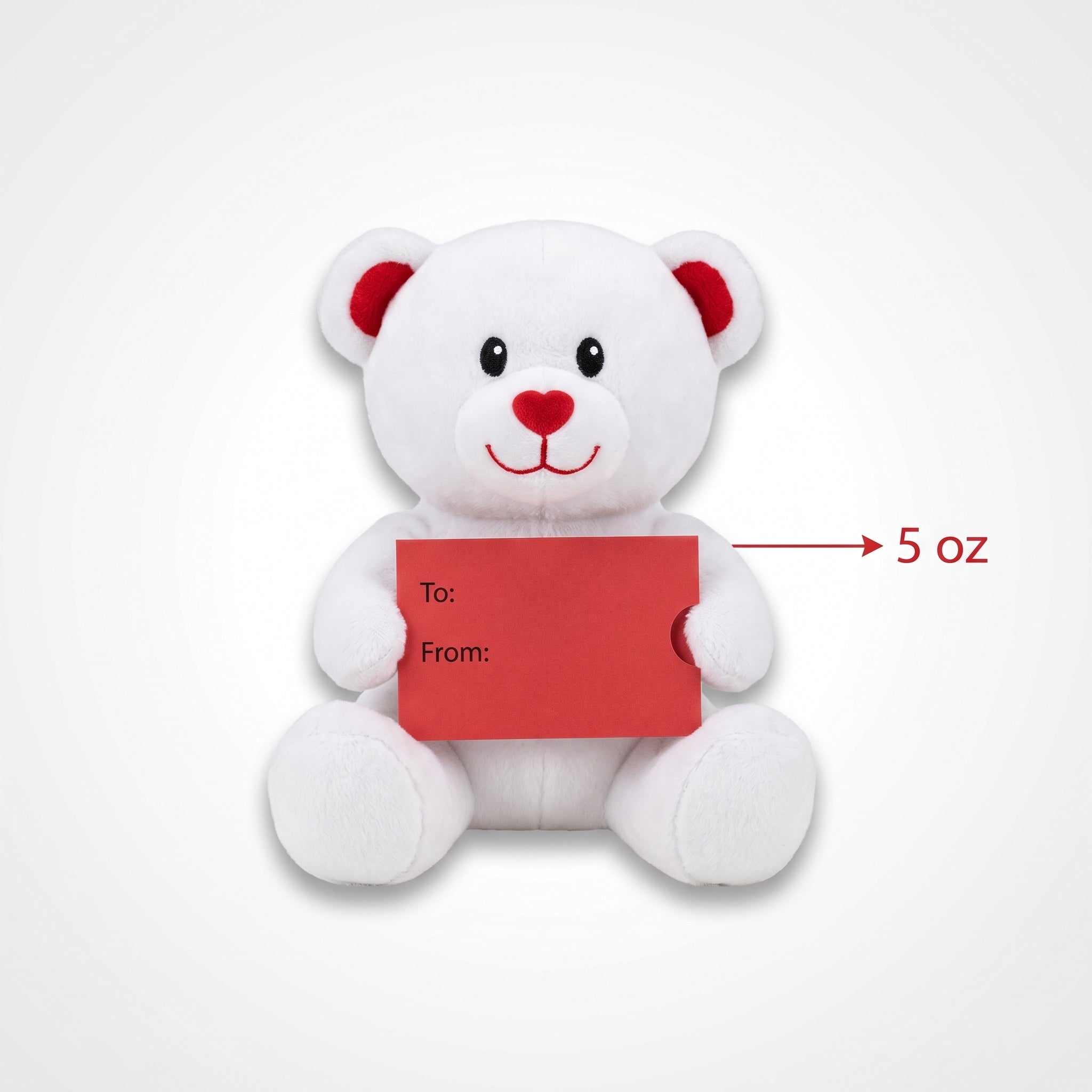 Bear Plush Balloon Weight and Gift Card Holder Accessory