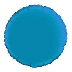 18 In. Turquoise Round Mylar Balloon