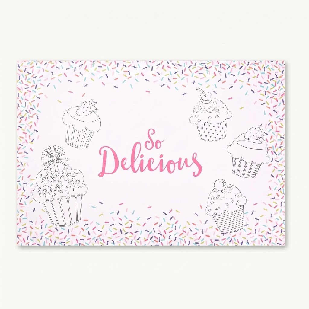 Colourful Sprinkles Colouring Placemats - 24 Pack