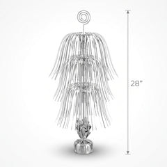 Silver Metallic Spray Centerpiece - 28 In.