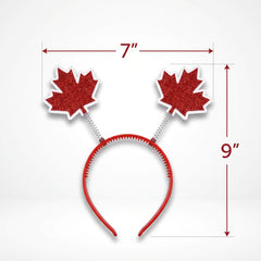 Canada Day Maple Leaf Glitter Headbopper