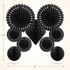 Elegant Black Paper Decorating Kit