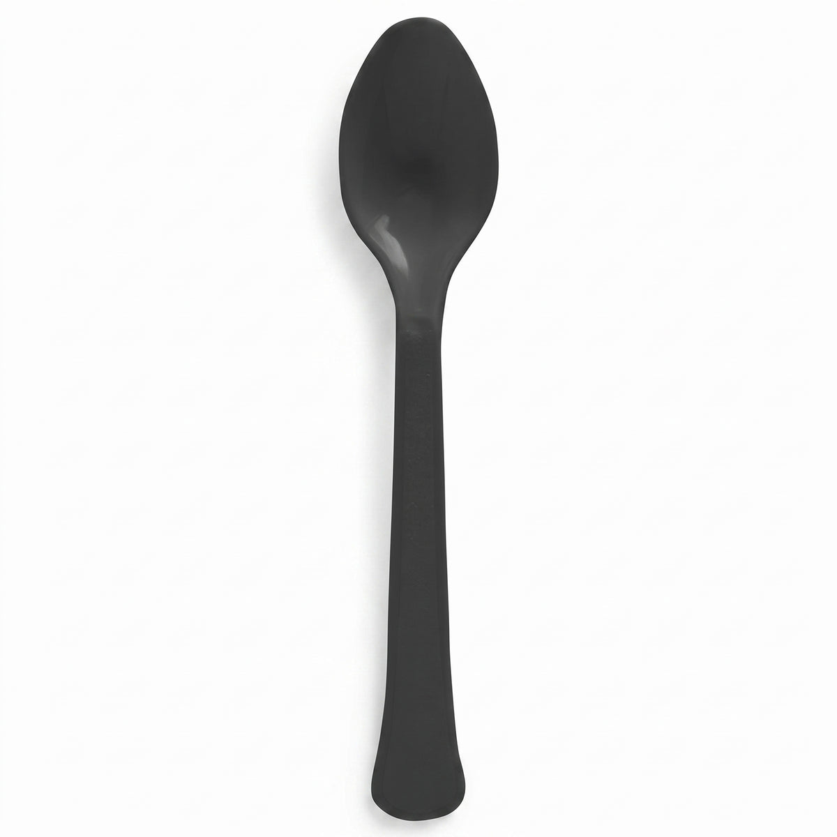 Heavy-Duty Black Plastic Spoons, 50 Count - 7.5 in.