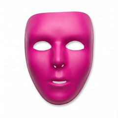 Bright Pink Full Face Mask - Team Spirit Costume Accessory