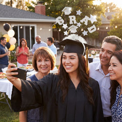 Sparkling GRAD Graduation Headband - White