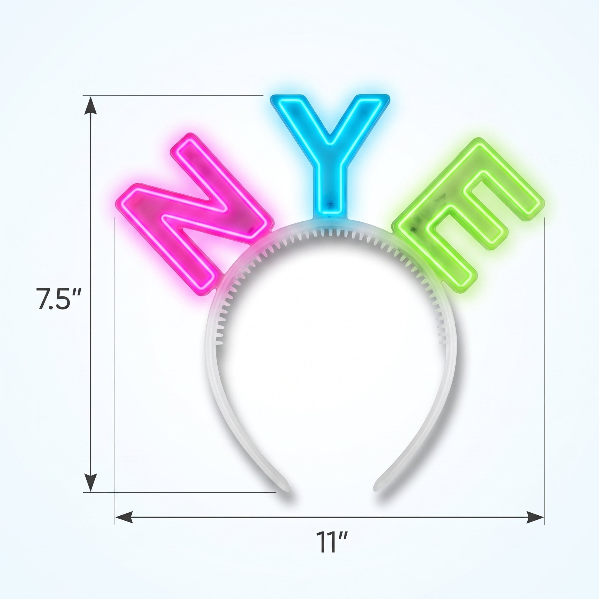 Light-Up Multicolor NYE Headband