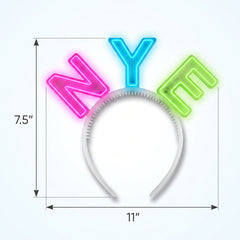 Light-Up Multicolor NYE Headband
