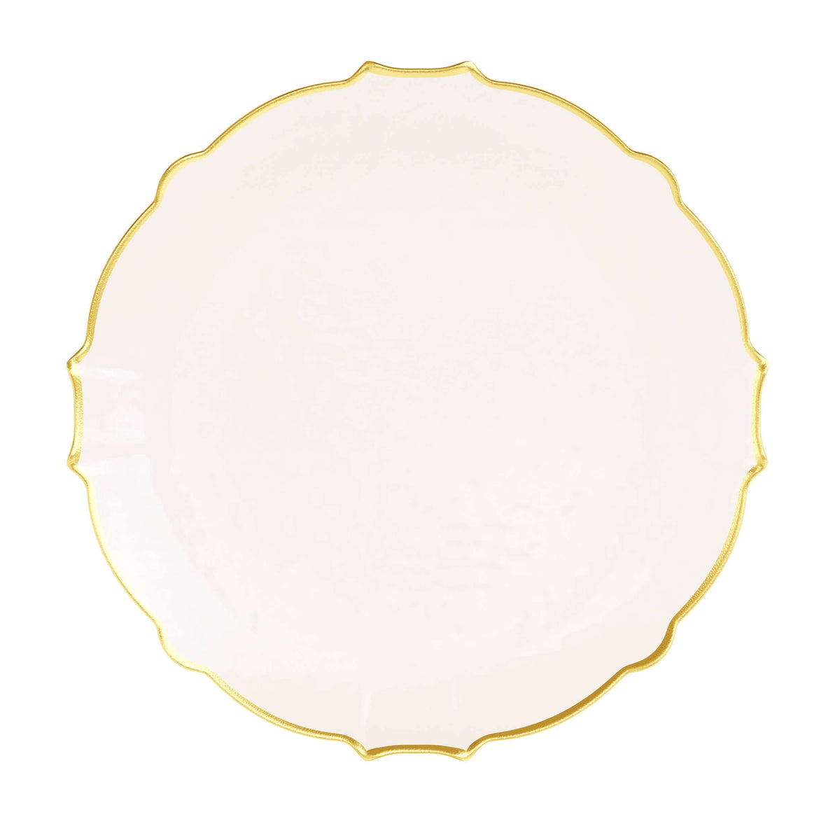 9 In. Rosè/Gold Petal Plates | 20 Count