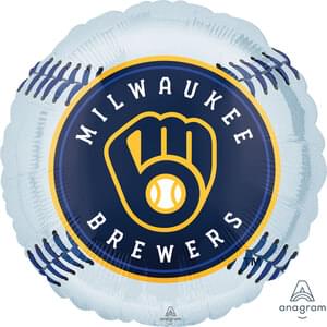 18" Brewers Themed Foil Mylar Balloon