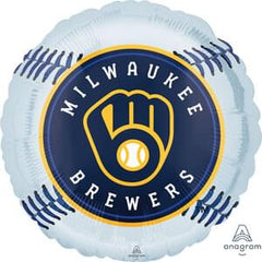 18" Brewers Themed Foil Mylar Balloon