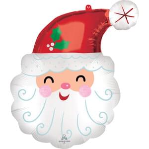 Smiling Santa Foil Super Shape Balloon