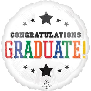 Brights Metallic "Congrats Grad" Jumbo Foil Balloon