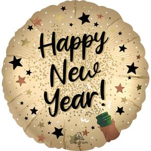 Sparkling Metallic New Year's Eve Balloon