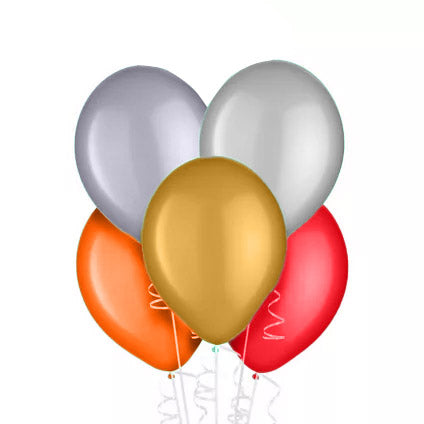 10ct, 12" Assorted Pearlized Latex Balloon