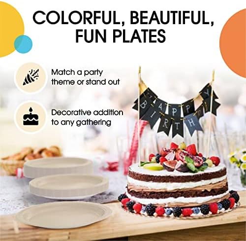 7 in. Ivory Paper Plates | 100 Count