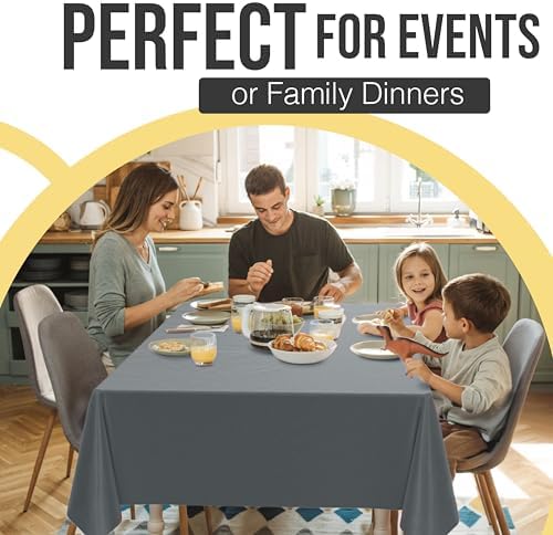 Premium Silver Plastic Table Covers | 12 Count | 54 in. x 108 in.