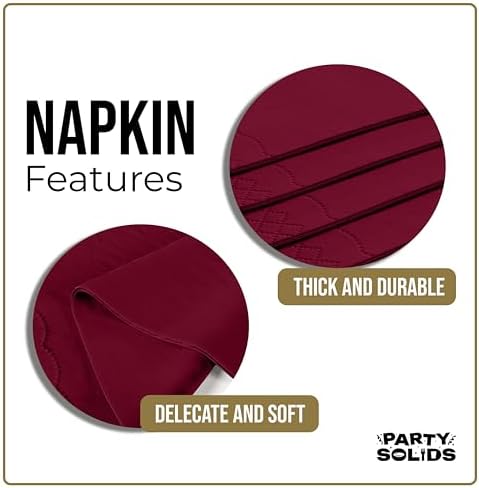Burgundy Guest Towel Napkins