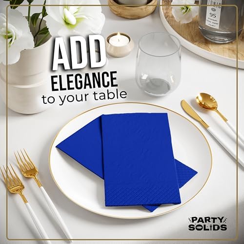 Dark Blue Guest Towel Napkins