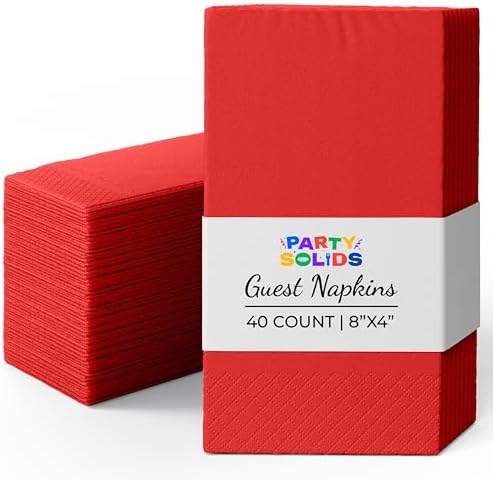 Red Guest Towel Napkins - 1920 Ct.