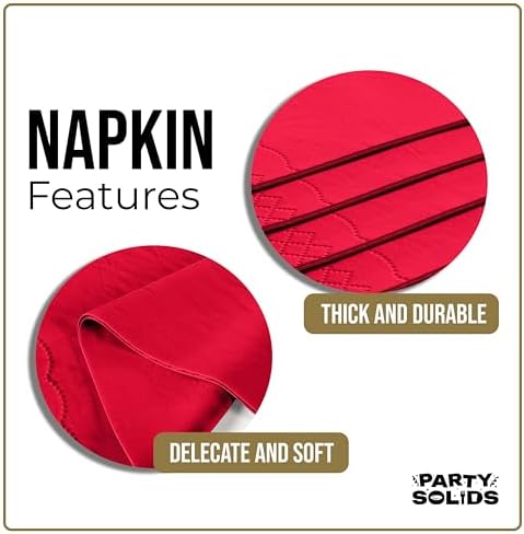 Red Guest Towel Napkins