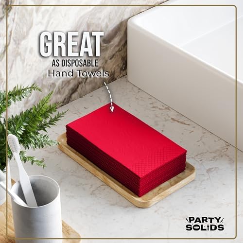 Red Guest Towel Napkins