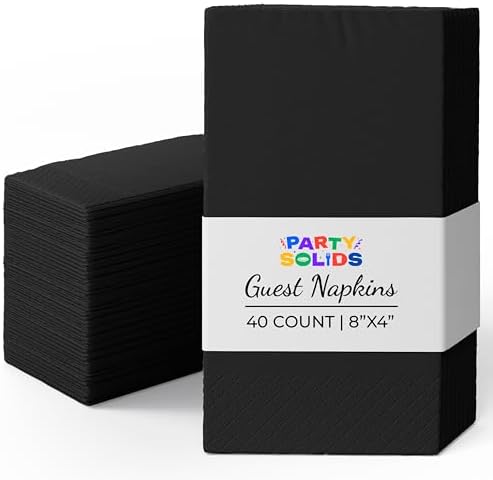 Black Guest Towel Napkins - 1920 Ct.