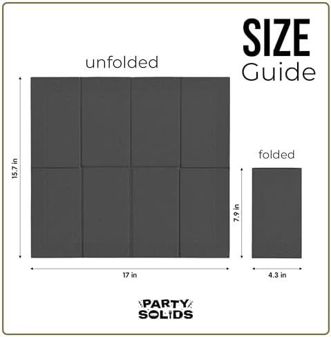 Black Guest Towel Napkins
