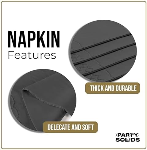 Black Guest Towel Napkins