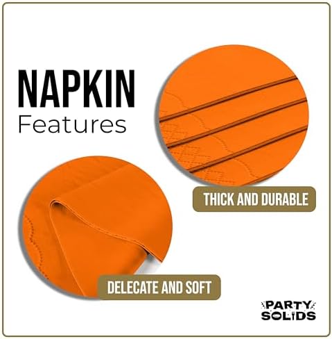 Orange Guest Towel Napkins