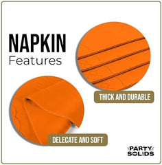 Orange Guest Towel Napkins