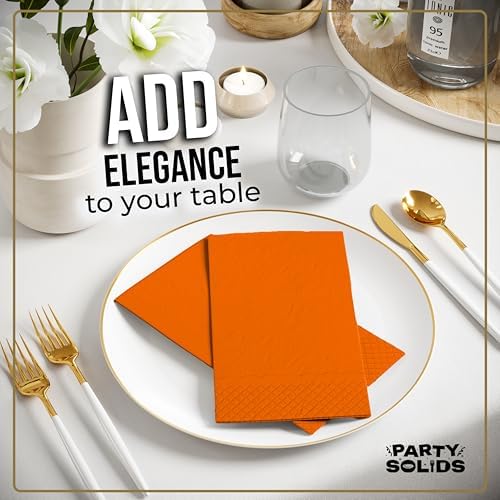 Orange Guest Towel Napkins