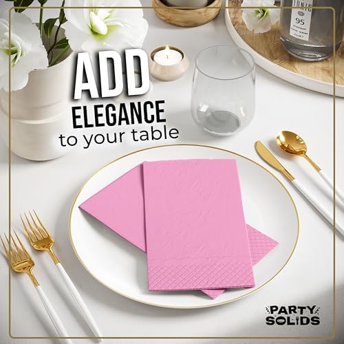 Pink Guest Towel Napkins