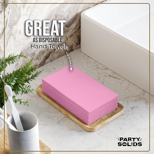 Pink Guest Towel Napkins