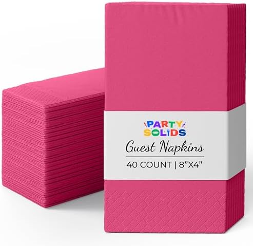 Cerise Guest Towel Napkins - 1920 Ct.