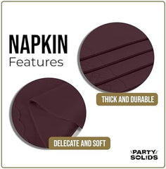 Brown Guest Towel Napkins
