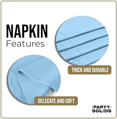 Light Blue Guest Towel Napkins