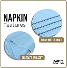 Light Blue Guest Towel Napkins