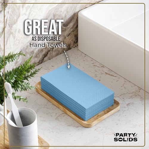Light Blue Guest Towel Napkins