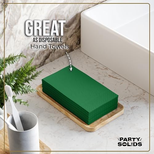 Emerald Green Guest Towel Napkins