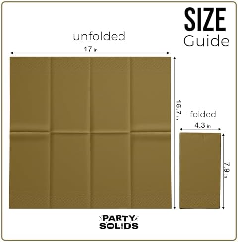 Gold Guest Towel Napkins
