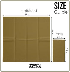 Gold Guest Towel Napkins