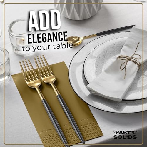 Gold Guest Towel Napkins