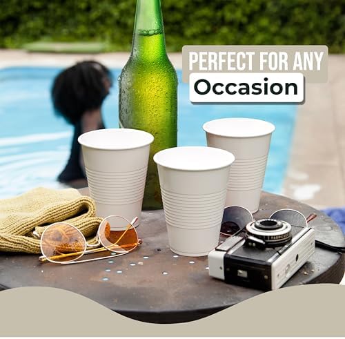 18 Oz. Ivory Plastic Cups | 50 Ct.