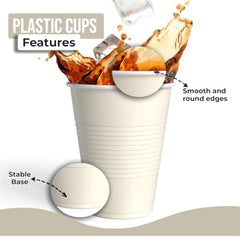 18 Oz. Ivory Plastic Cups | 50 Ct.