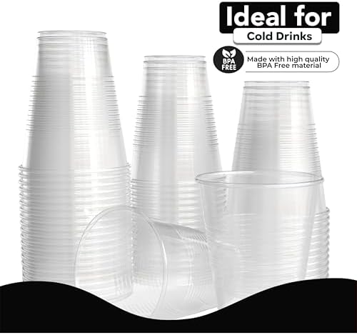 18 Oz. Clear Plastic Cups | 50 Ct.