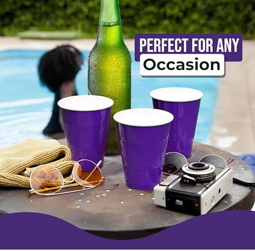 18 Oz. Purple Plastic Cups | 50 Ct.