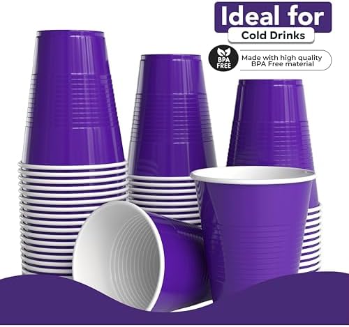 18 Oz. Purple Plastic Cups | 50 Ct.