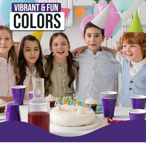 18 Oz. Purple Plastic Cups | 50 Ct.